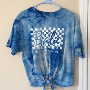 Blue Cropped t-shirt
